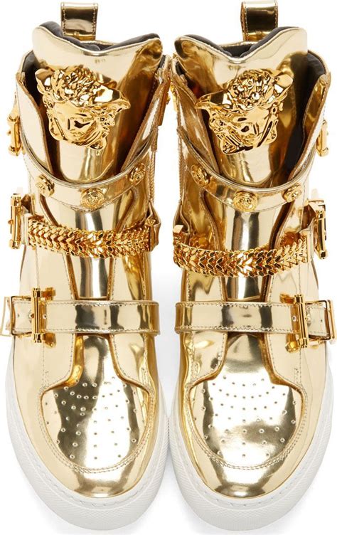 teni versace hombre|Versace shoes high tops.